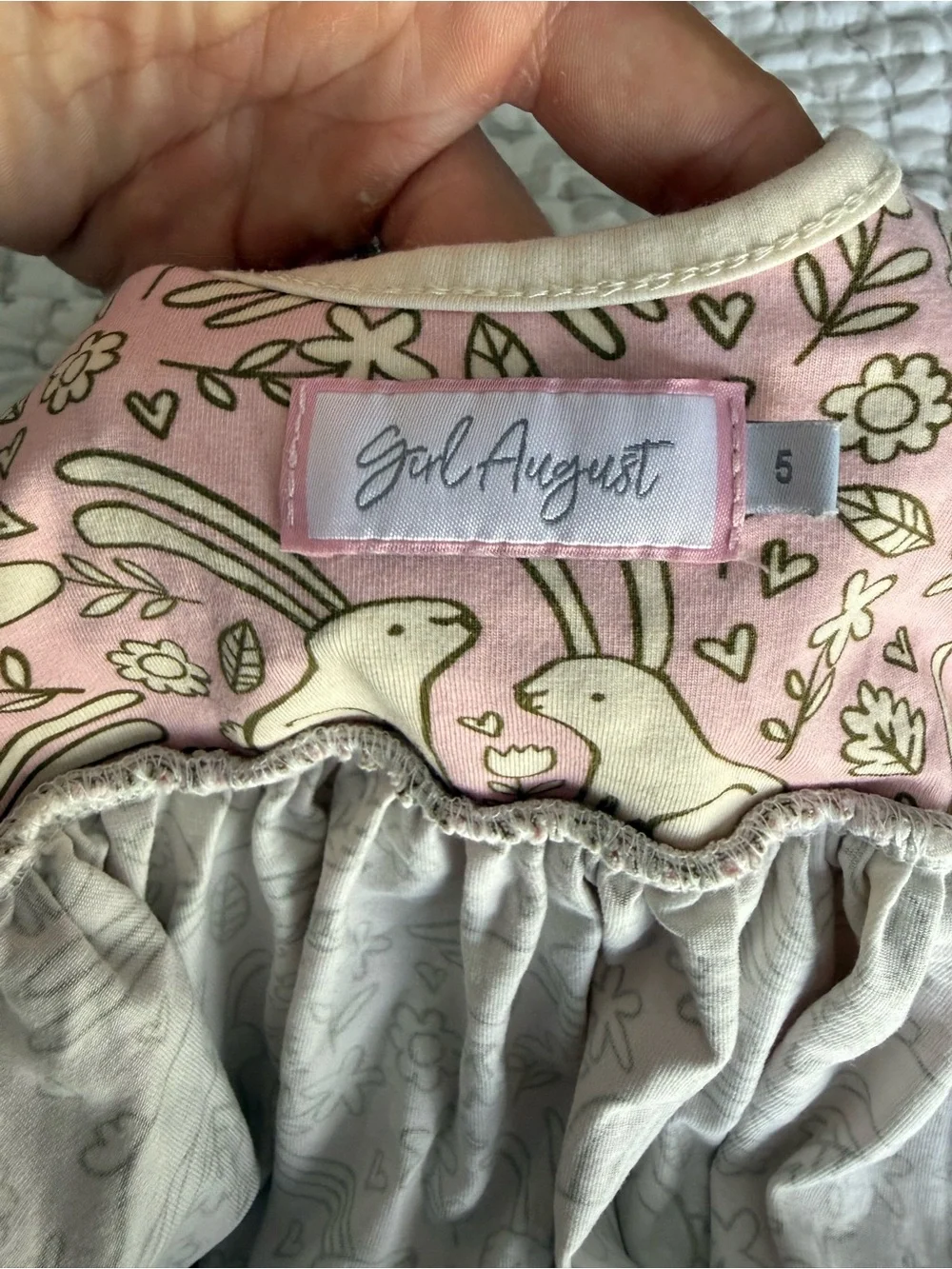 Girl August Bunny Dress